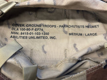 USGI PASGT Helmet Cover, DBDU / Chocolate Chip STAINED M-L