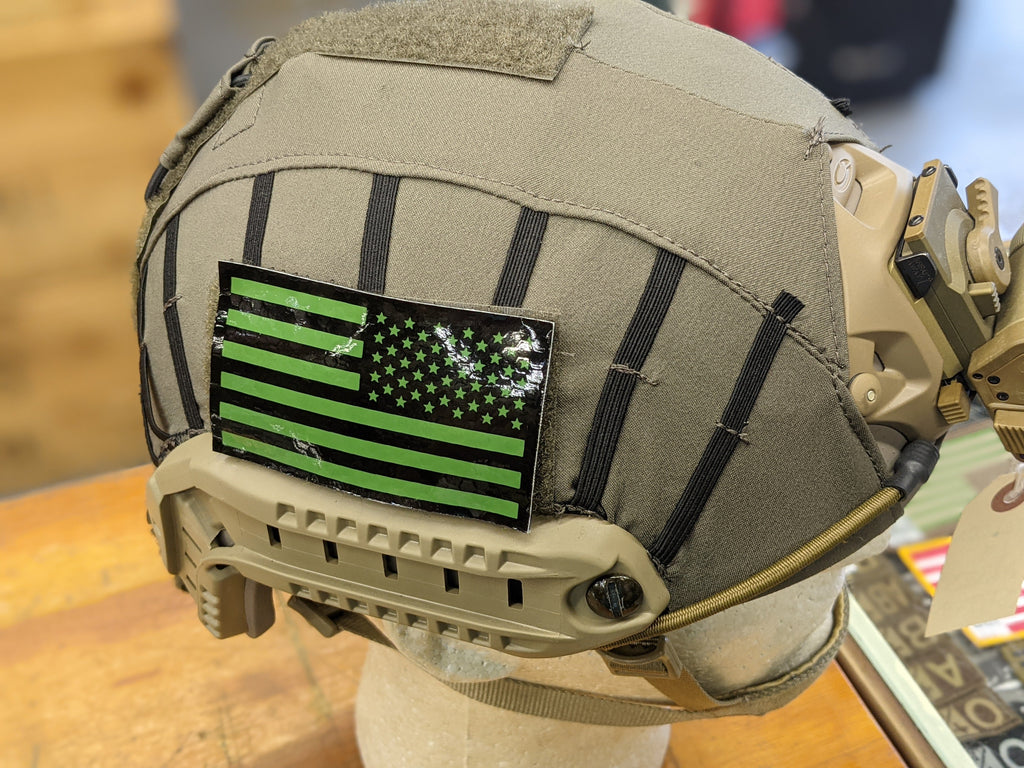 Laser Cut Multicam Infrared Reflective American Flag Patch Reverse