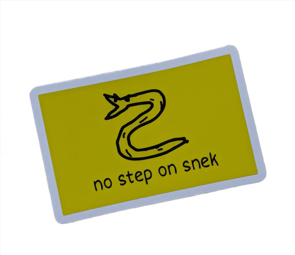 No Step On Snek Sticker 2.5x4