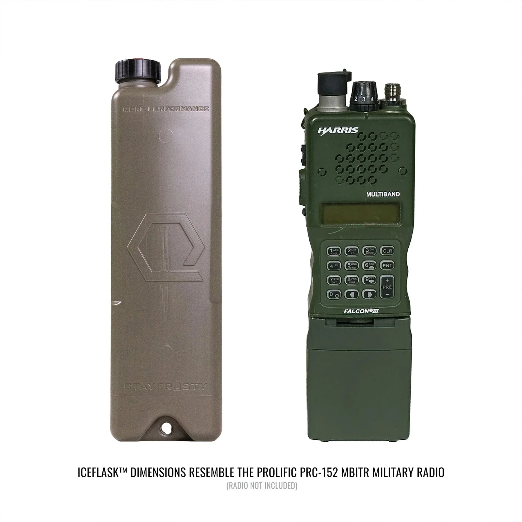 Qore Performance ICEFLASK™ Cooling, Heating and Hydration Water Canteen (16.9oz / 500ml)