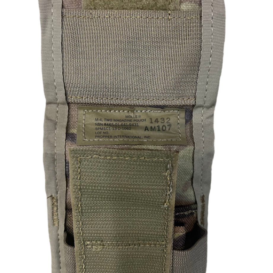 USGI OCP MOLLE II M4 Magazine Two Mag Pouch