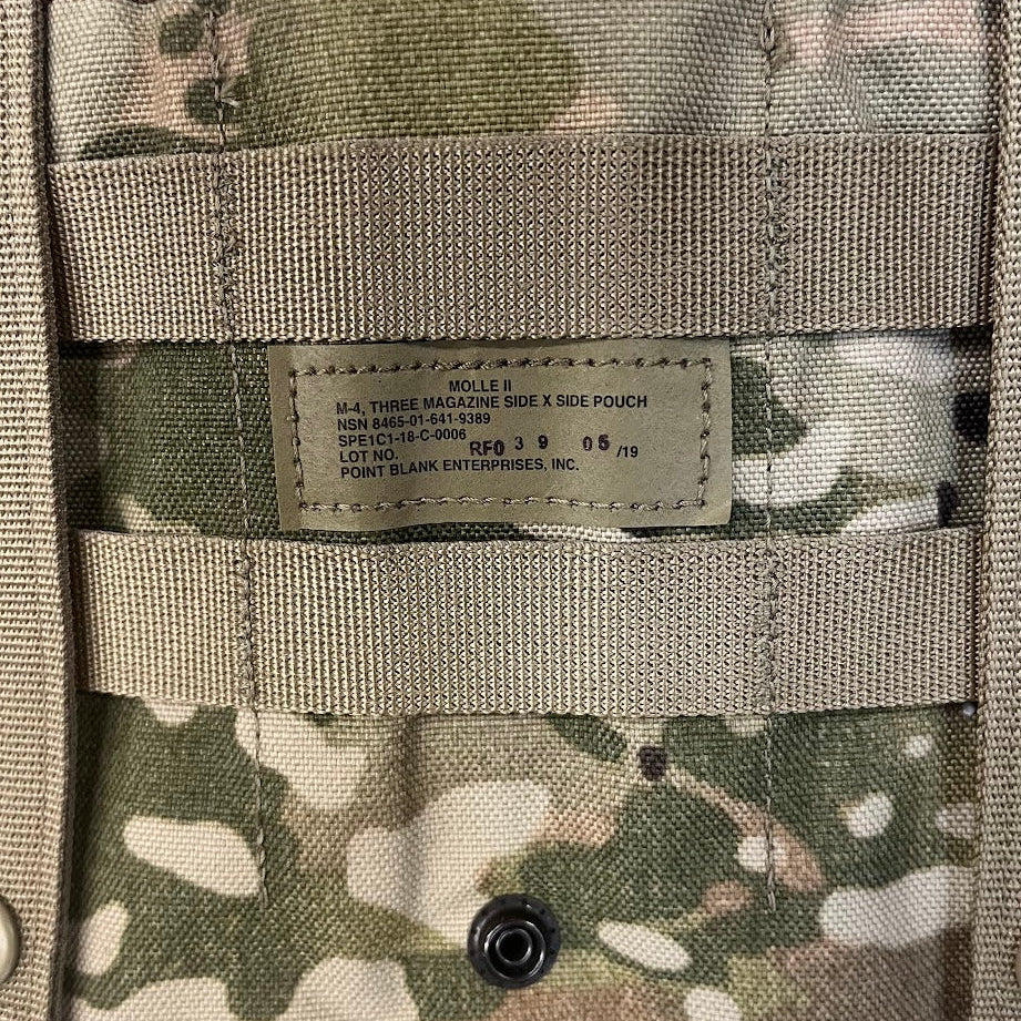 USGI OCP MOLLE II Triple M4 Magazine Pouch