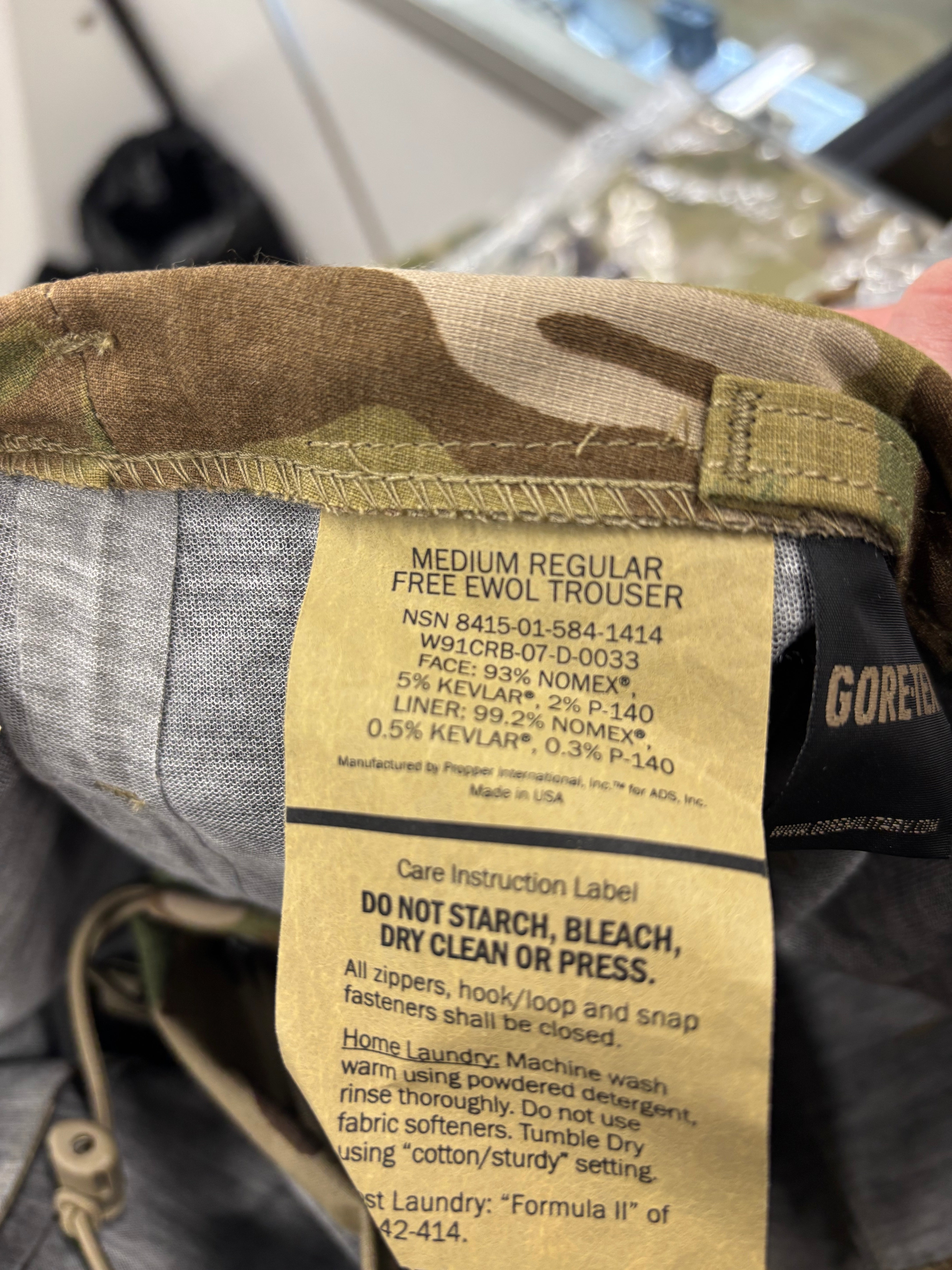 USGI FREE EWOL Trousers Multicam