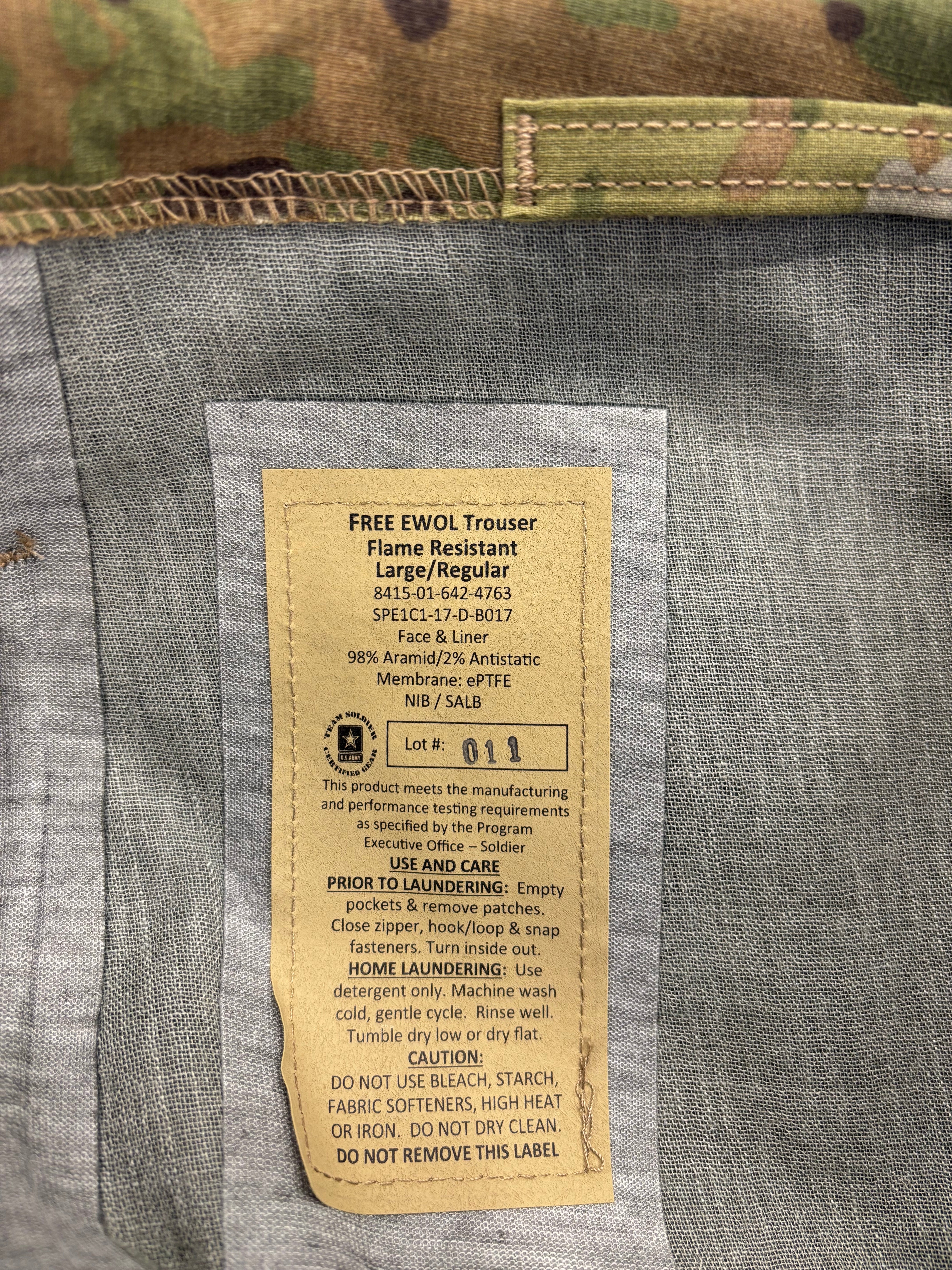 USGI FREE EWOL Trousers OCP