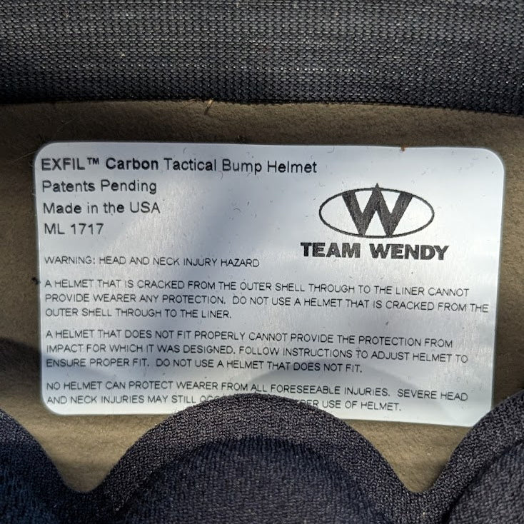 Team Wendy Exfil Carbon Bump Helmet w/ Revolve TPU Liner