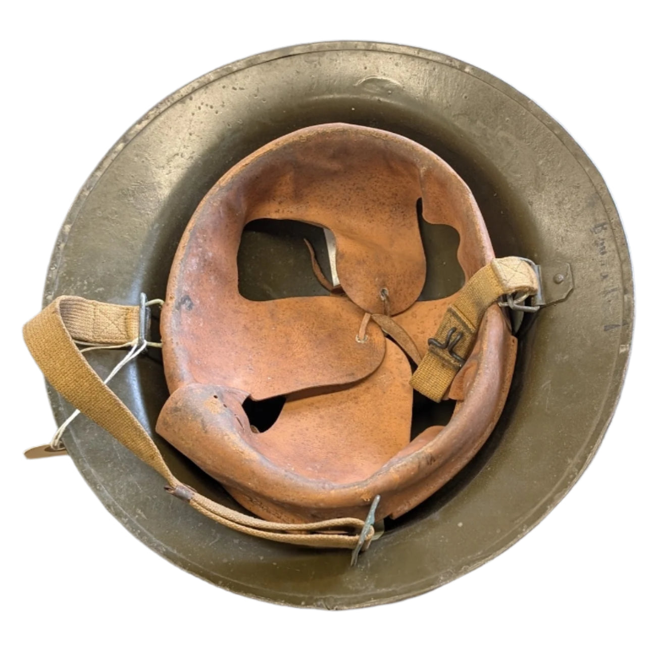 WW2 M1917A1 Kelly Helmet - Very Good British made shell #502