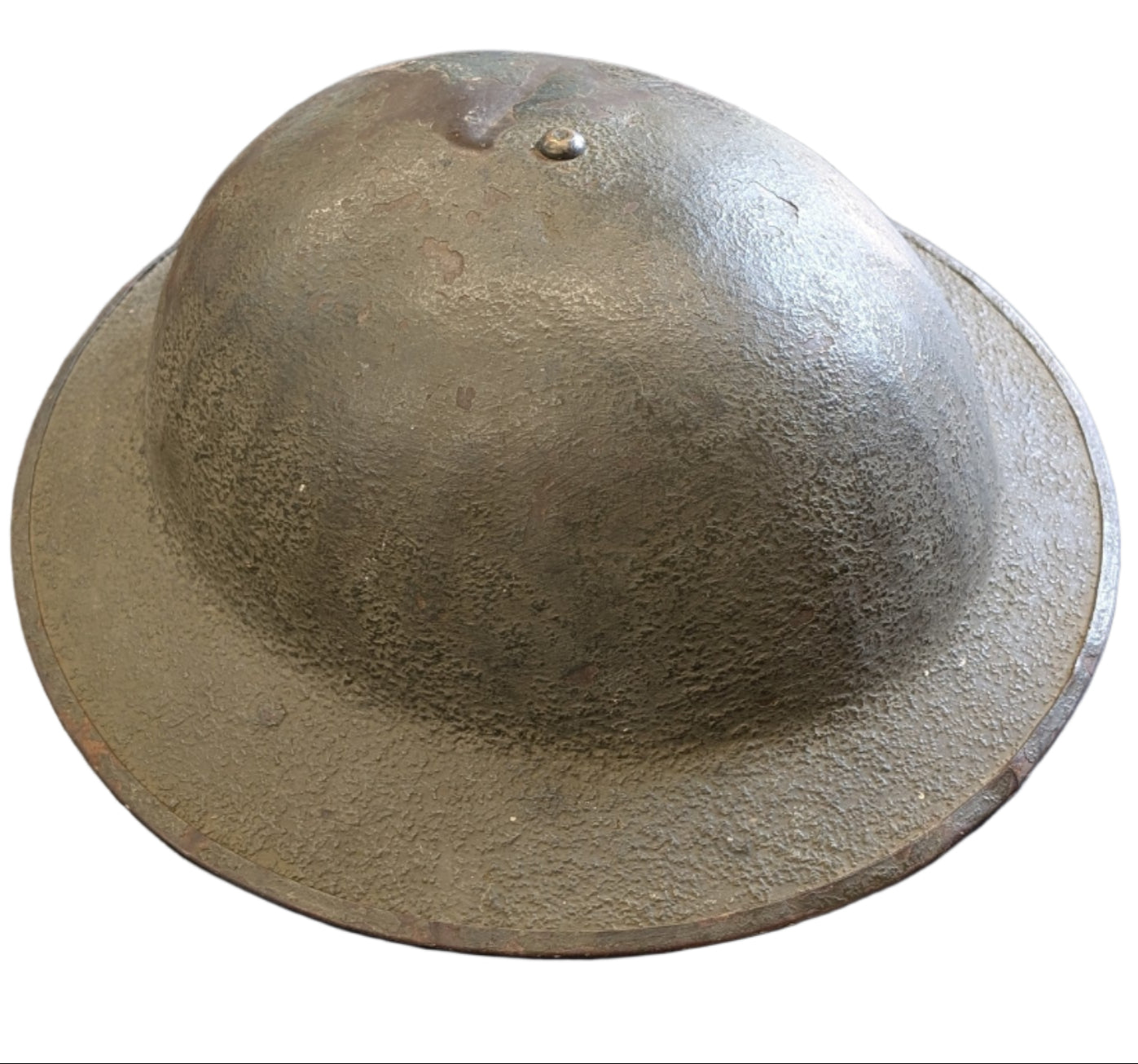WW2 M1917A1 Kelly Helmet - Complete, kinda rough, British made shell #503