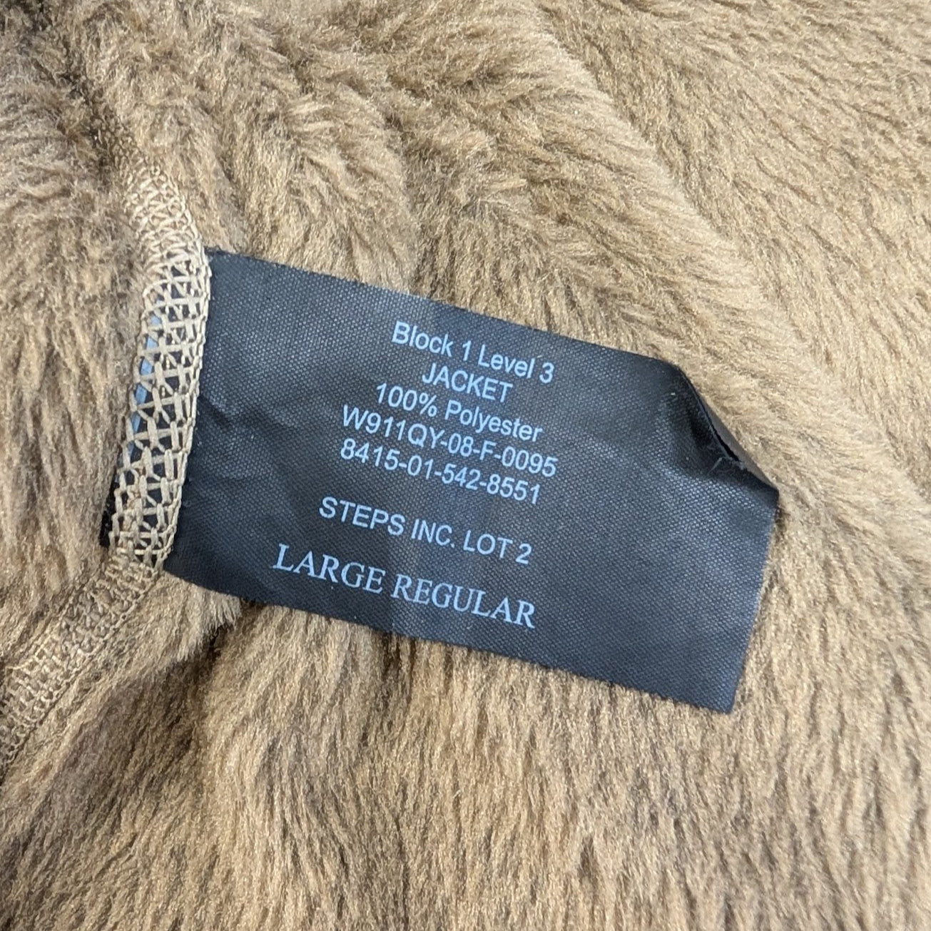 USGI Halys Level 3 Block 1  Full Zip Fleece Jacket