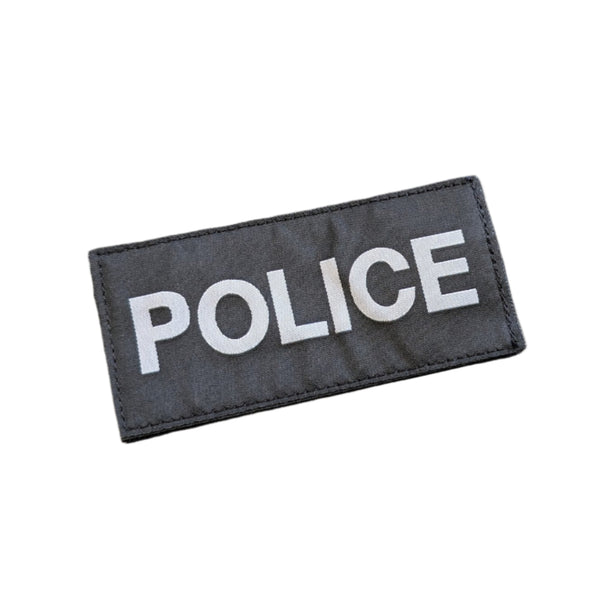 Blackhawk! Police Patch (White on Black)