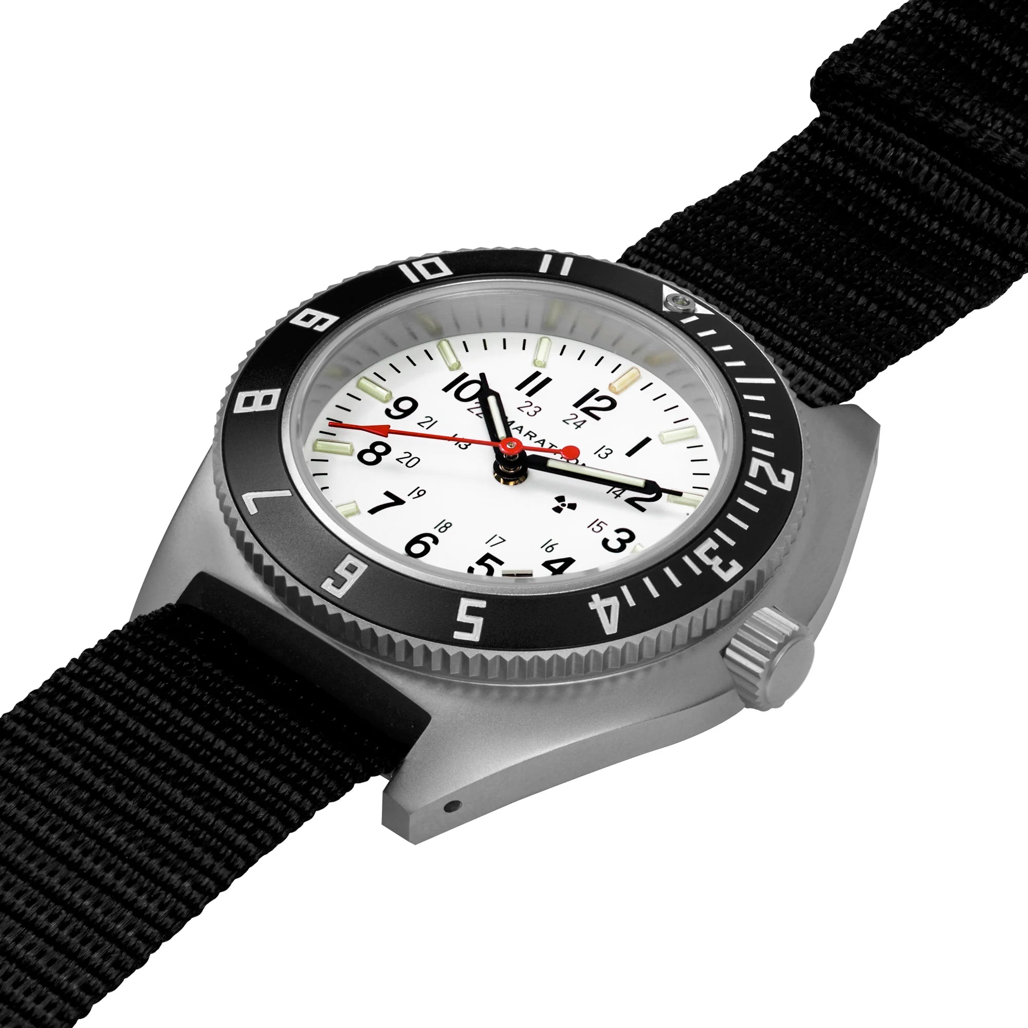 Marathon Arctic Edition 41MM STEEL NAVIGATOR - W/ DATE - (SSNAV-D) - ON BALLISTIC NYLON