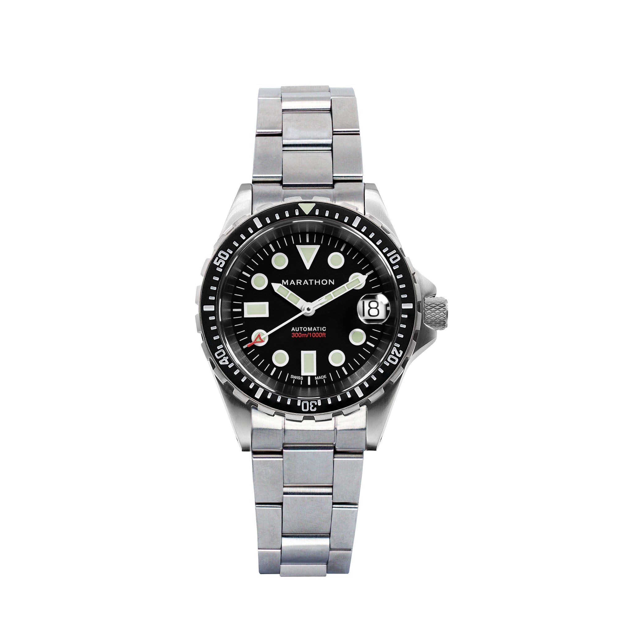 MARATHON DIVER'S AUTOMATIC OSAR-D - 41MM - MARAGLO - BLACK DIAL - STAINLESS BRACELET