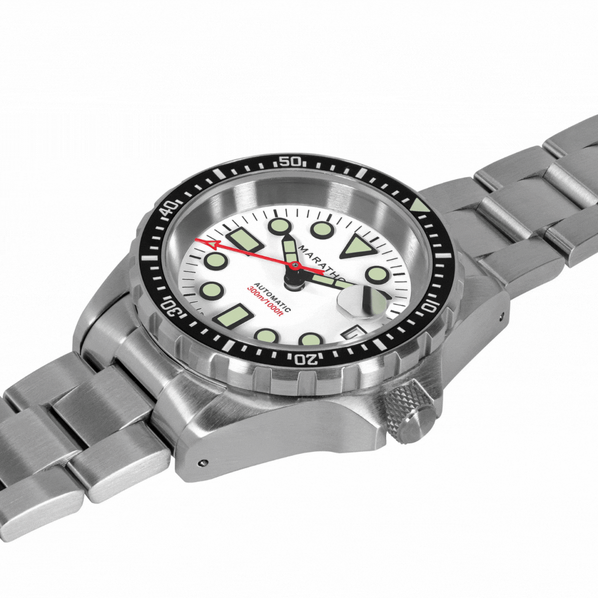 MARATHON DIVER'S AUTOMATIC OSAR-D - 41MM - MARAGLO - WHITE DIAL - STAINLESS BRACELET