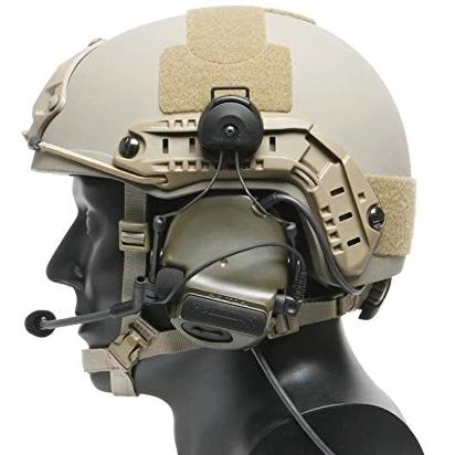 ARC Rail Adapters on Helmet