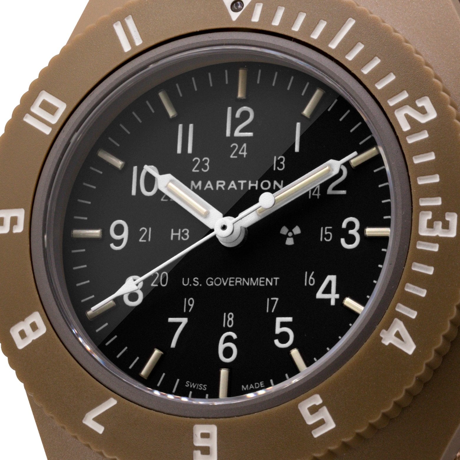 MARATHON PILOT'S NAVIGATOR - NO DATE - 41MM - TAN - US GOVERNMENT MARKED