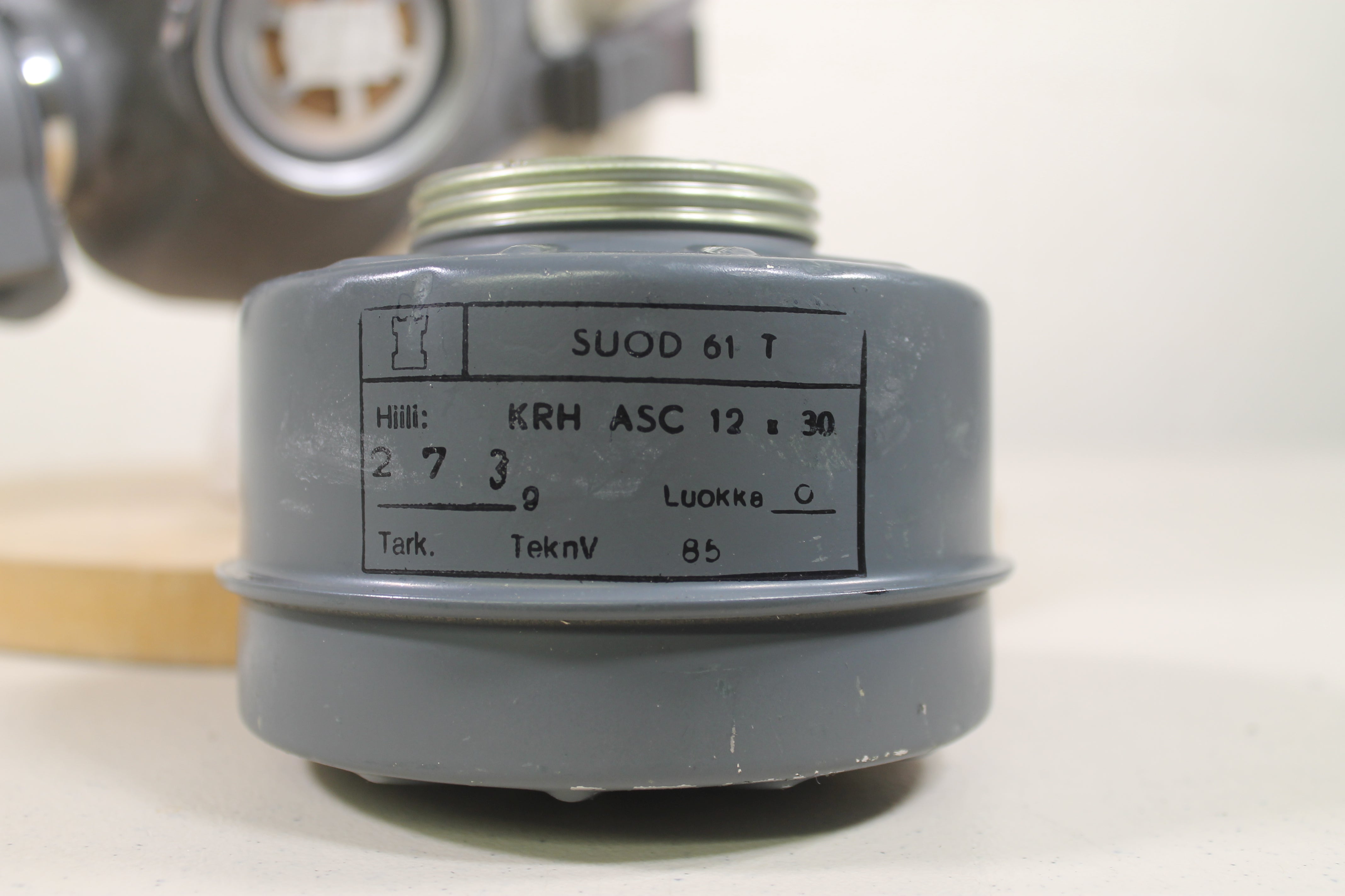 Finnish Army M61 60mm Gas Mask