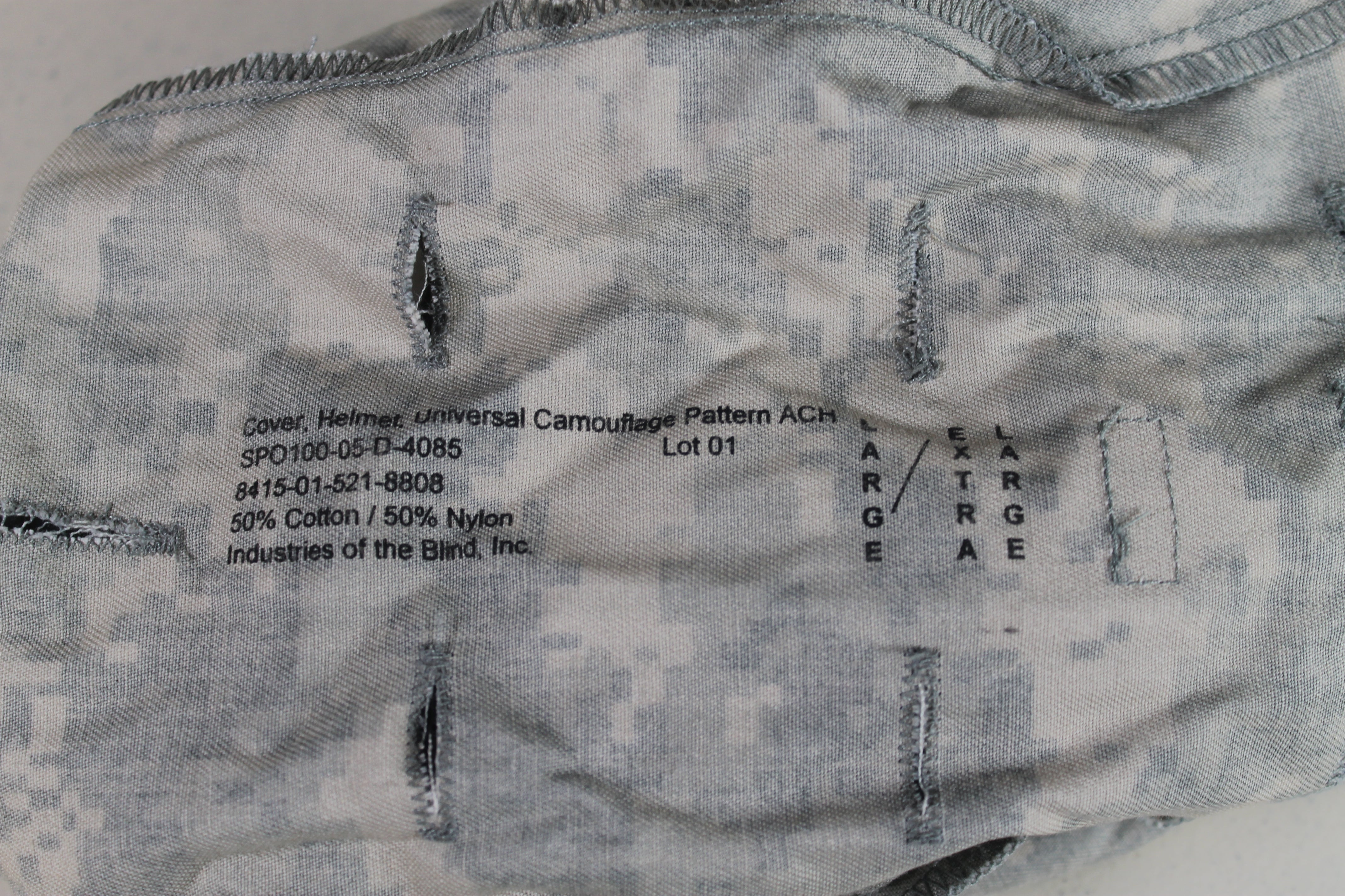 USGI ACH Helmet Cover, ACU/UCP