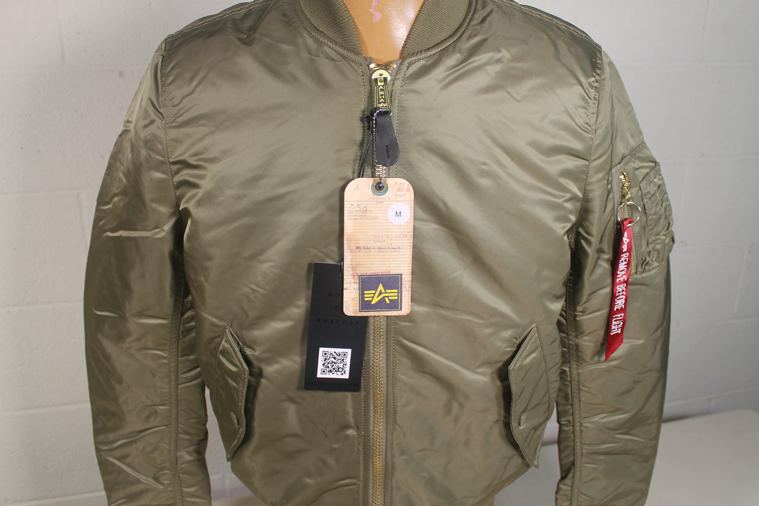 Alpha cheapest industries ma-1 slim vintage olive