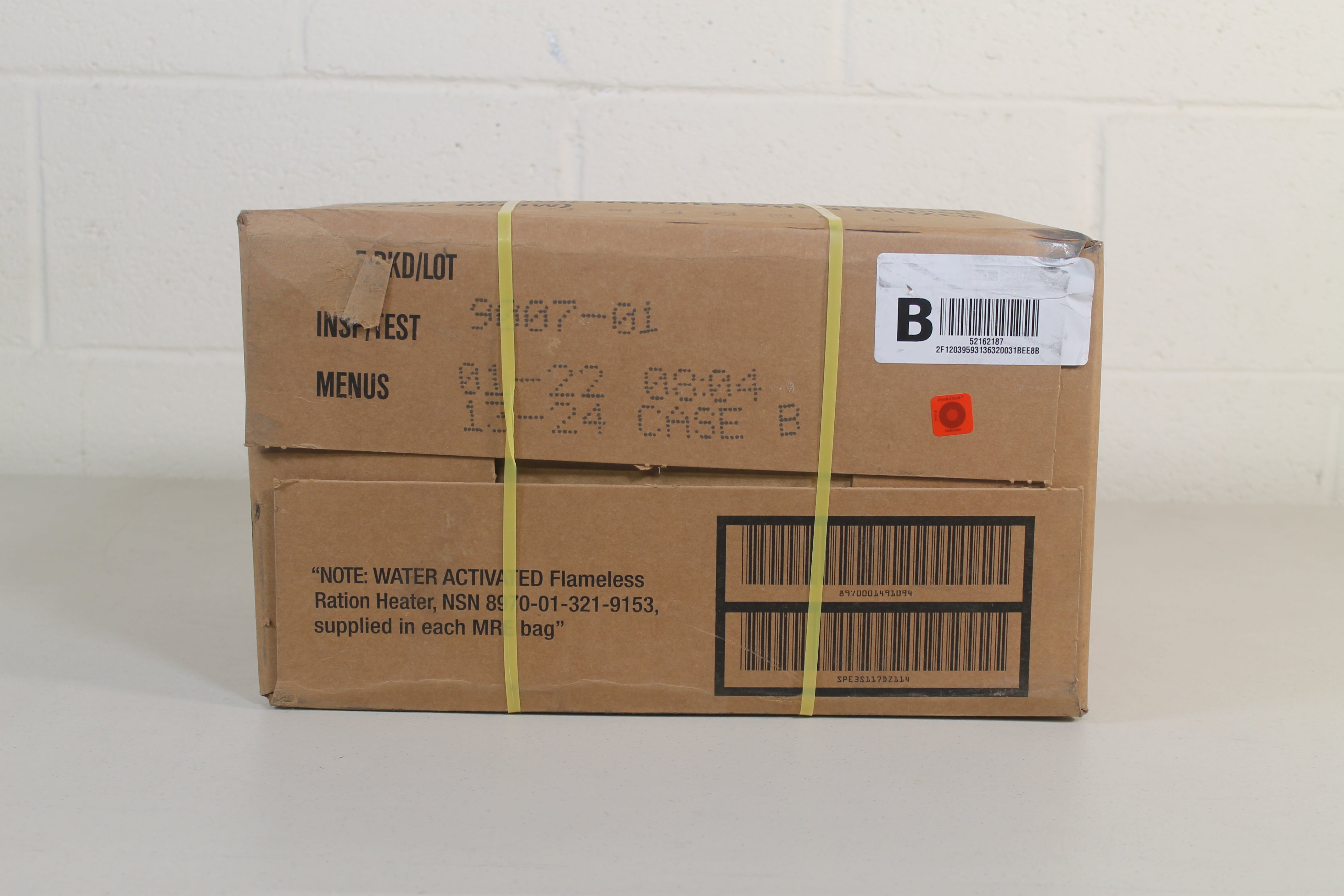 USGI Military MRE Case of 12