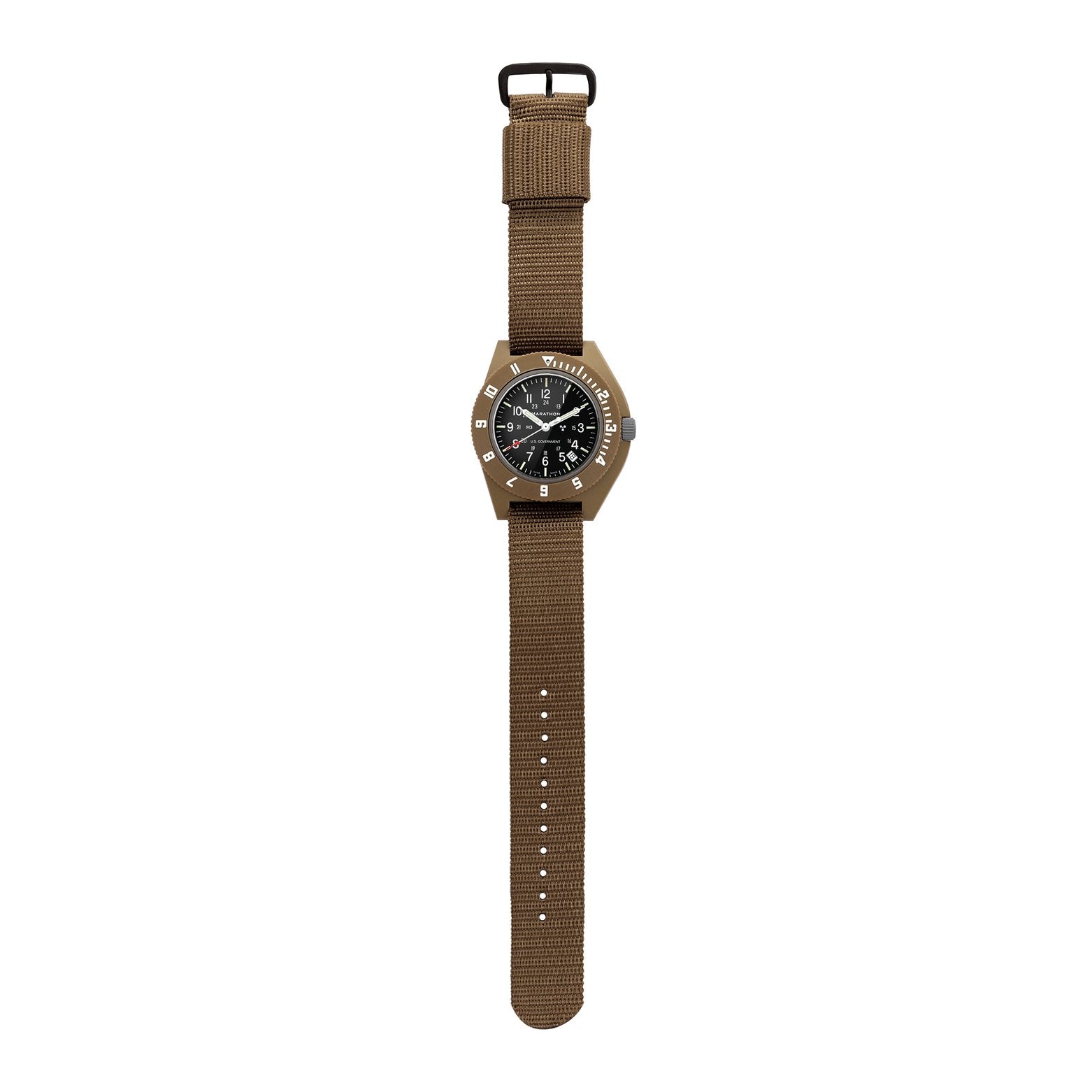MARATHON PILOT'S NAVIGATOR WITH DATE - 41MM - TAN - US GOVERNMENT MARKED