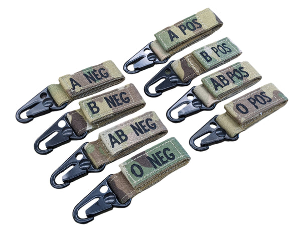 Condor OCP Multicam Blood Type Key Chain