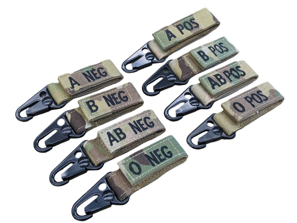 Condor OCP Multicam Blood Type Key Chain