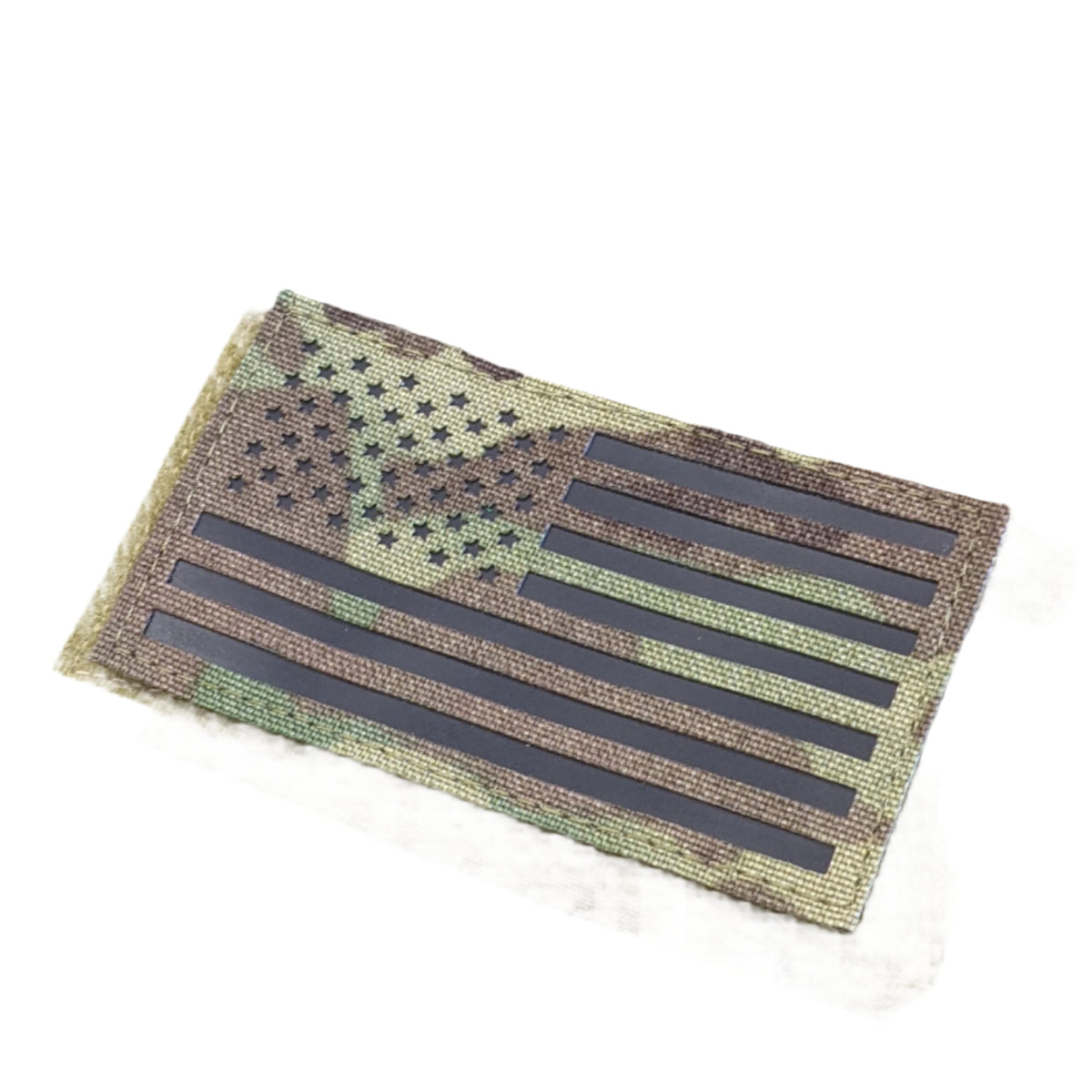 Laser Cut Multicam Infrared Reflective American Flag Patch Forward