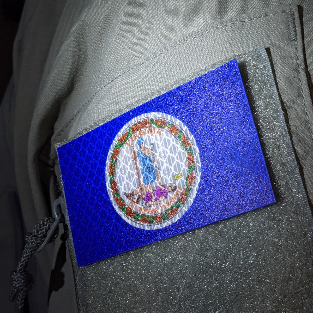 Infrared Reflective Virginia Flag Patch