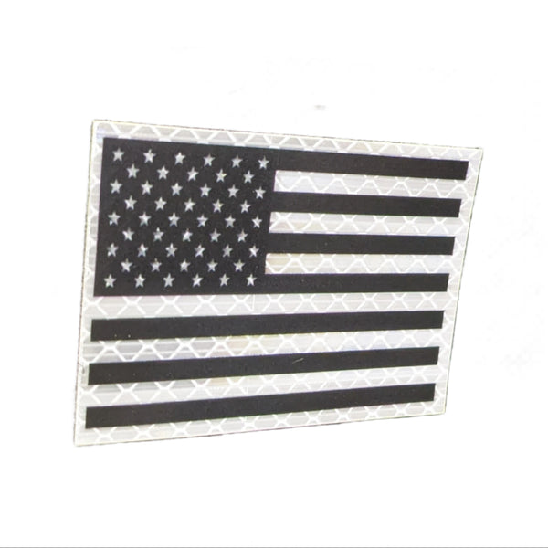 Reflective Black American Flag Patch